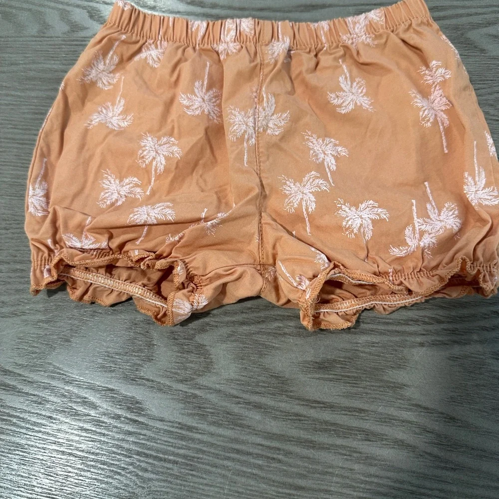 Carter's Cream and Tan Palm Tree Diaper Cover Set
